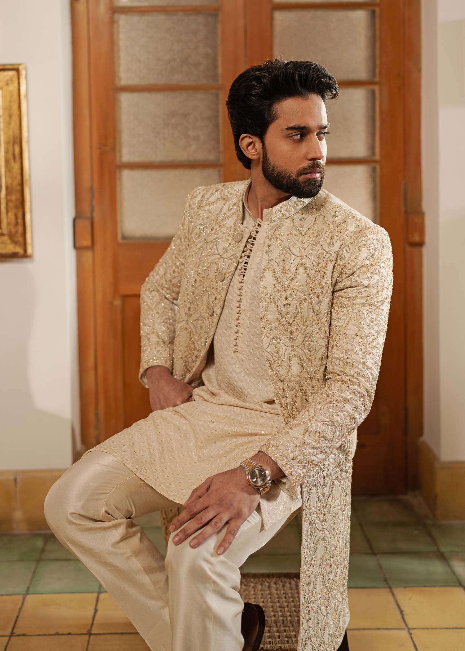 Pakistani Menswear | Kanwal Malik | Shams by Kanwal Malik - Designer Dress - Type: MensWear - Available at Libayah - 100% Original