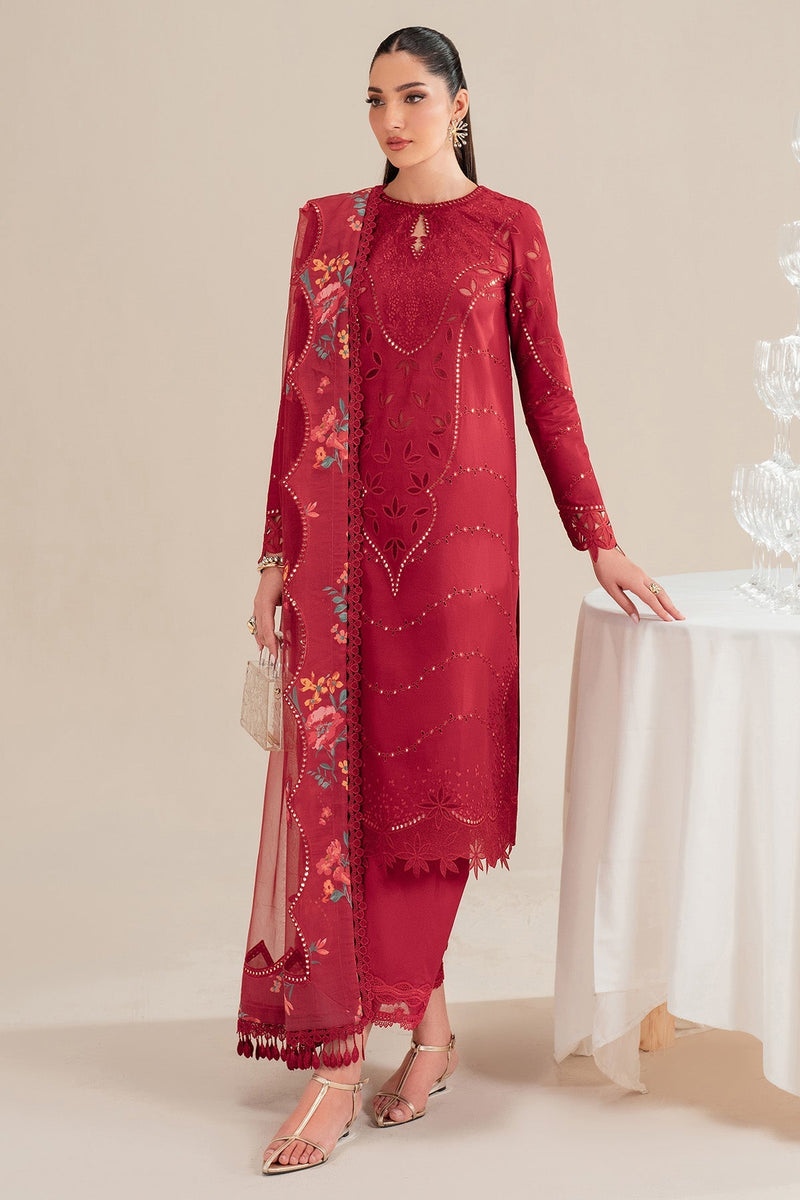 Jazmin | Iris Luxury Lawn 25 | IL'25-D03 by Jazmin - Designer Dress - Type: Ladies Clothes - Available at Libayah - 100% Original