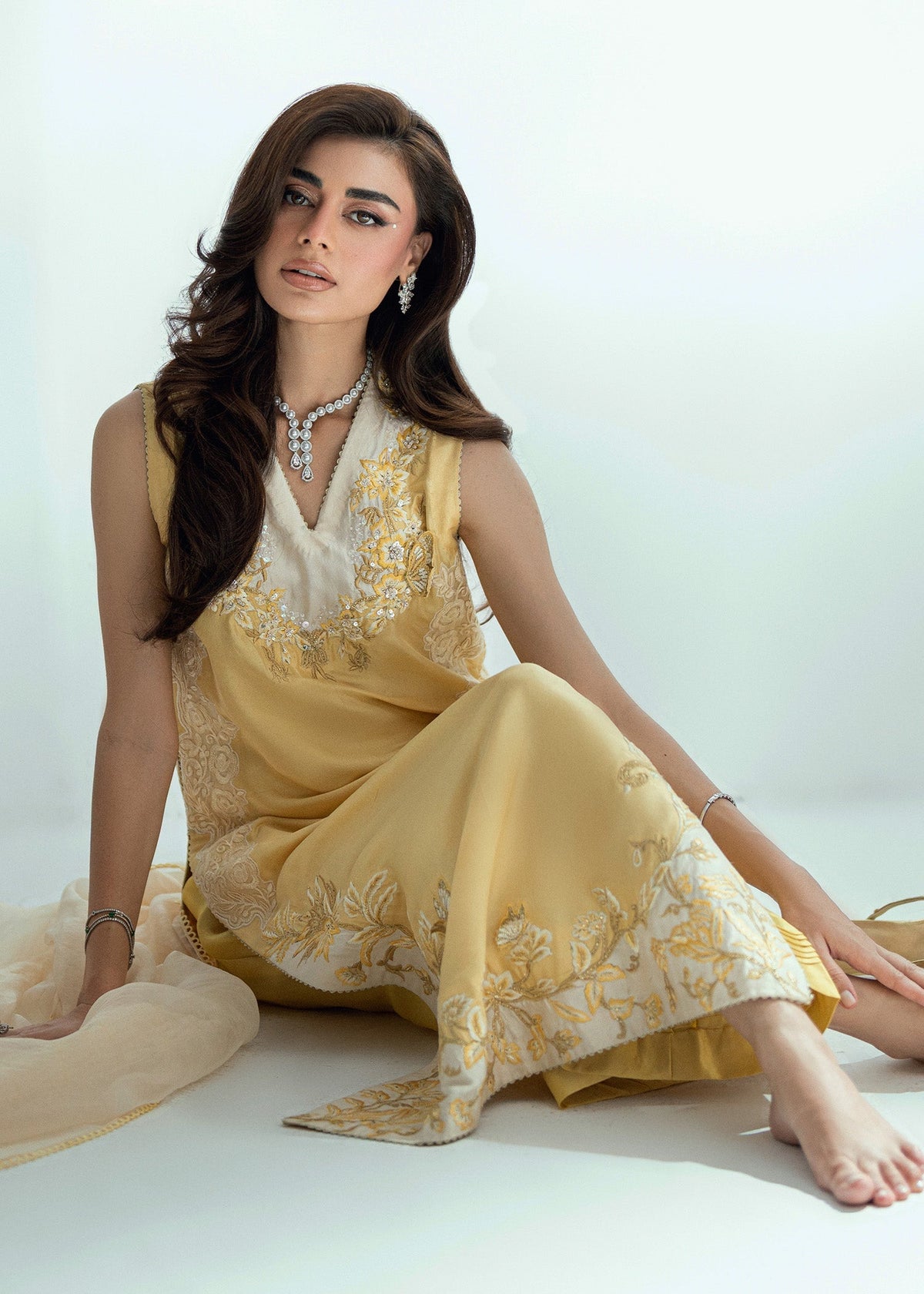 Umsha | Soiree De Rose | Golden Whisper by Umsha - Designer Dress  - Type : Ladies Clothes - Available at Libayah - 100% Original 