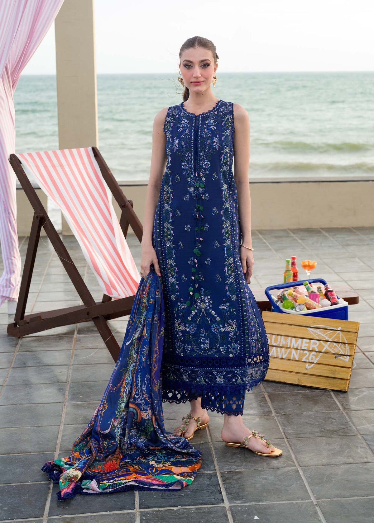 Kanwal Malik | Mira Summer Lawn 26 | Solene by Kanwal Malik - Designer Dress  - Type : Ladies Clothes - Available at Libayah - 100% Original 