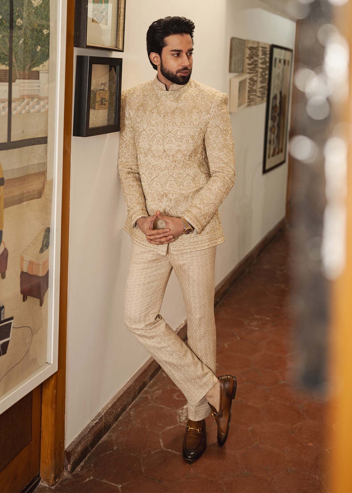 Pakistani Menswear | Kanwal Malik | Ashar by Kanwal Malik - Designer Dress - Type: MensWear - Available at Libayah - 100% Original