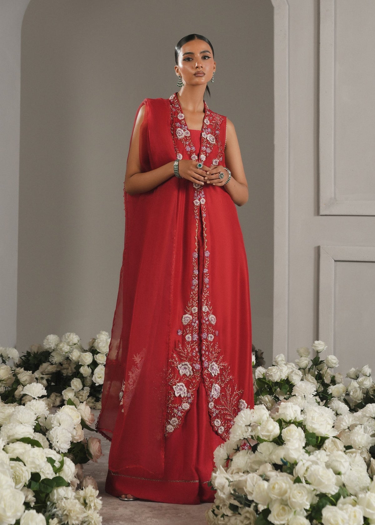 Ruby Ember – authentic Pakistani formal dress from the Umsha The Luxe Chapter collection for women in the UK