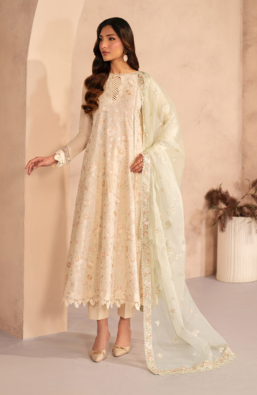 Zarif | Summer Lawn 25 |UNST-LWN-01 DAHEER by Zarif - Designer Dress - Type: Ladies Clothes - Available at Libayah - 100% Original