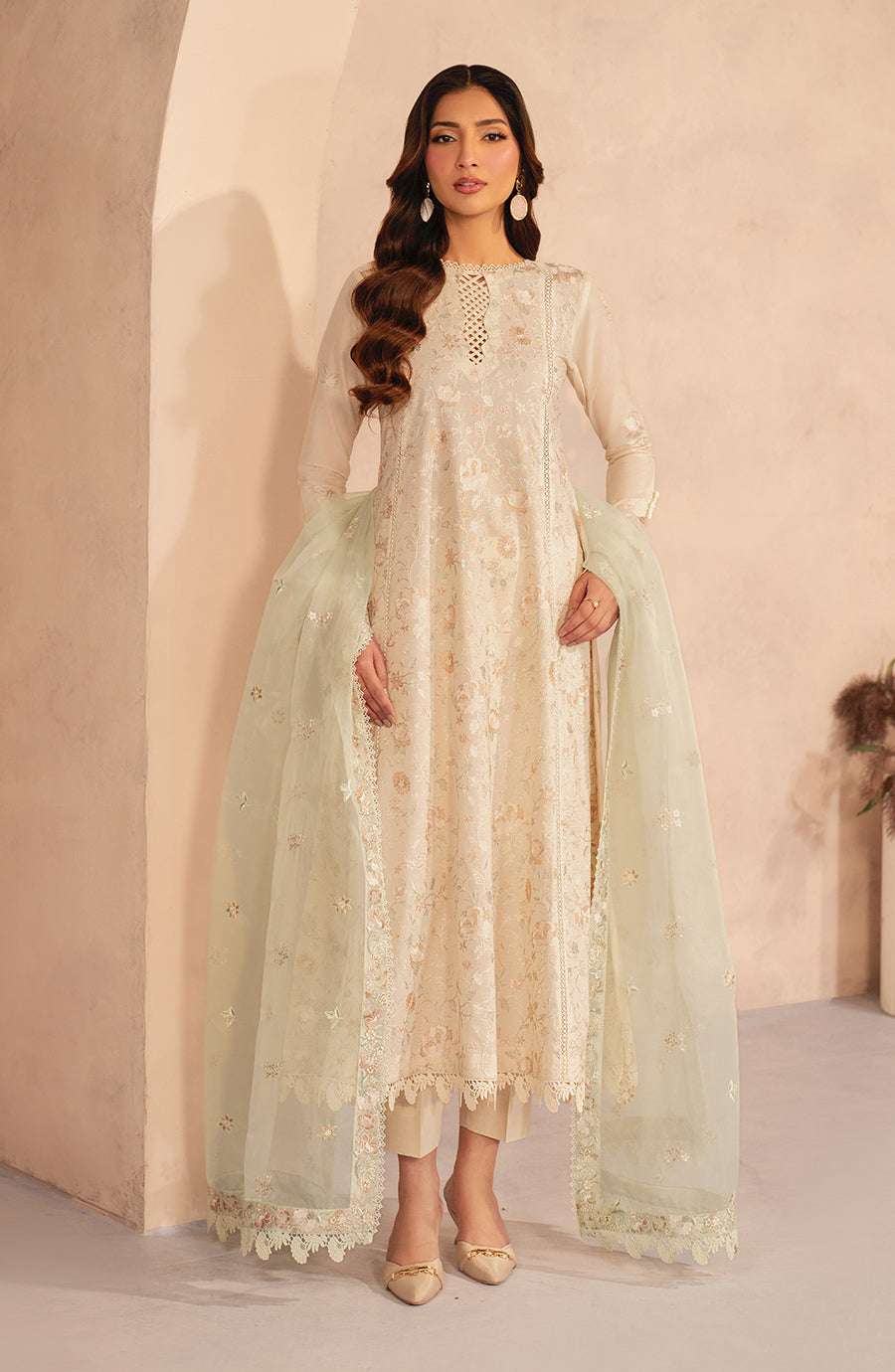 Zarif | Summer Lawn 25 |UNST-LWN-01 DAHEER by Zarif - Designer Dress - Type: Ladies Clothes - Available at Libayah - 100% Original