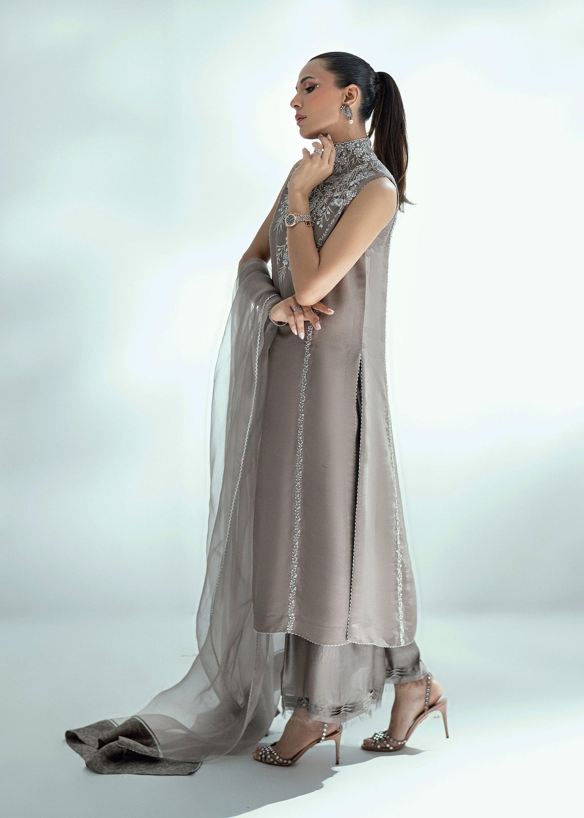 Umsha | Soiree De Rose | Crystal Muse by Umsha - Designer Dress  - Type : Ladies Clothes - Available at Libayah - 100% Original 