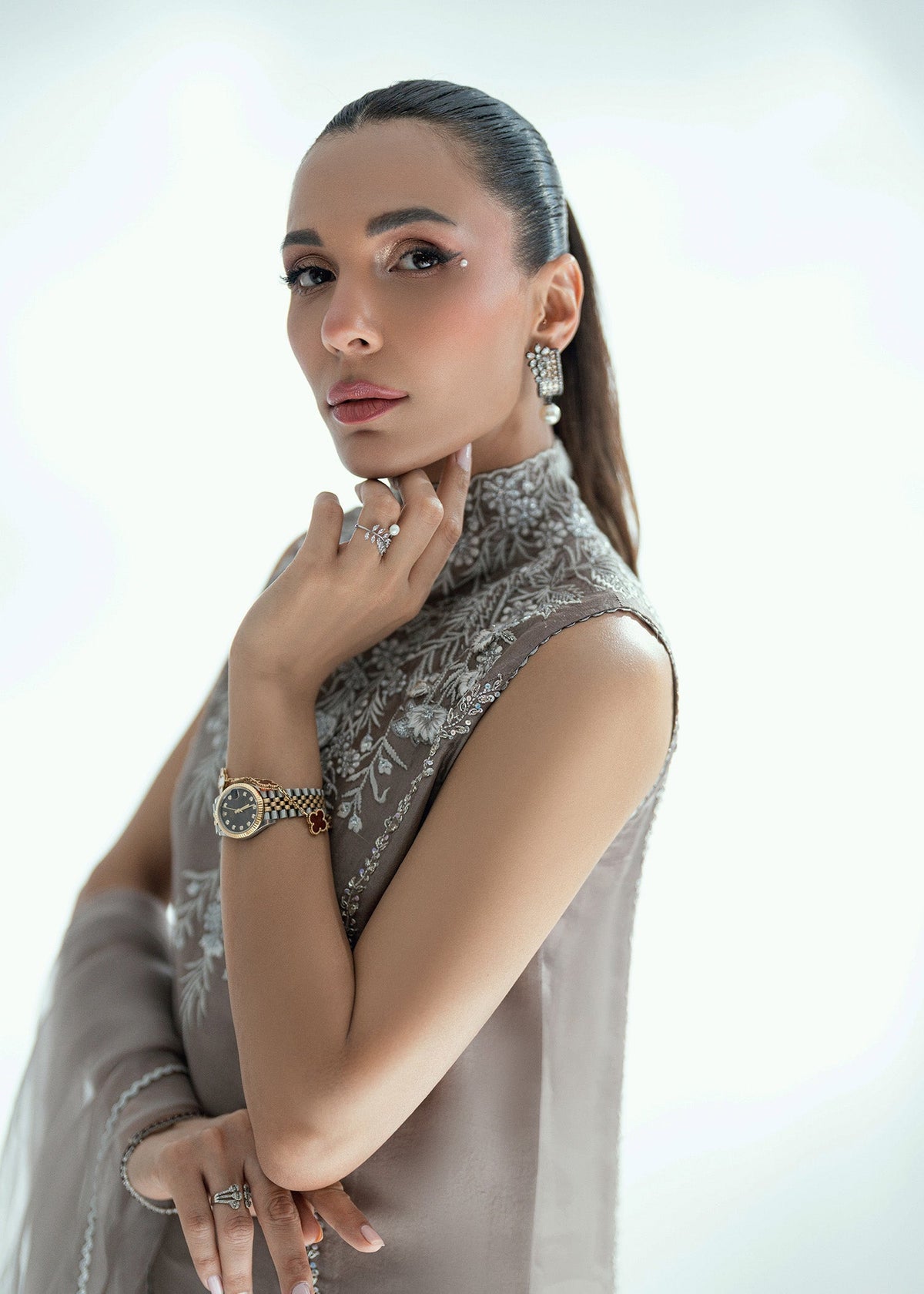 Umsha | Soiree De Rose | Crystal Muse by Umsha - Designer Dress  - Type : Ladies Clothes - Available at Libayah - 100% Original 