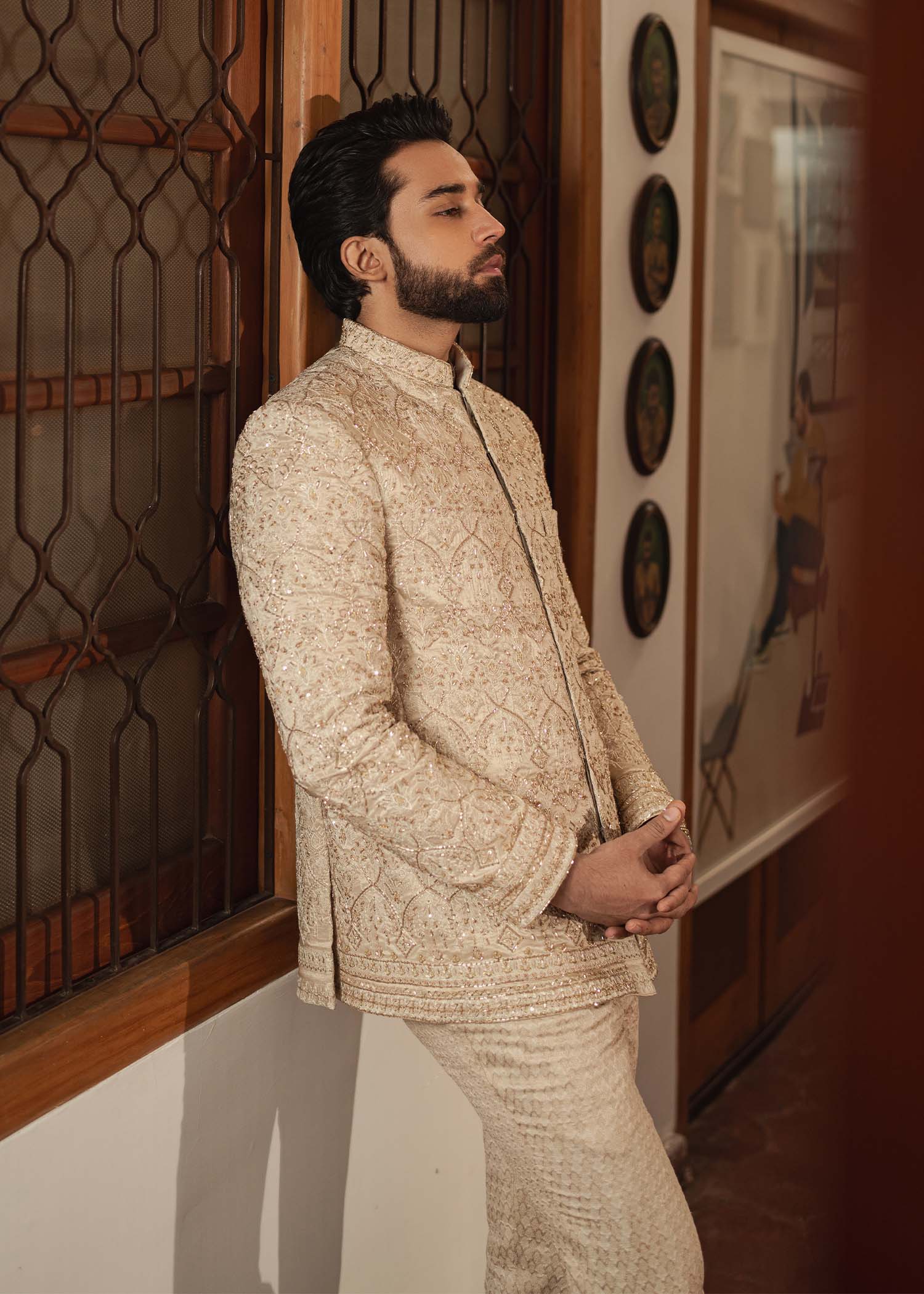 Pakistani Menswear | Kanwal Malik | Ashar by Kanwal Malik - Designer Dress - Type: MensWear - Available at Libayah - 100% Original