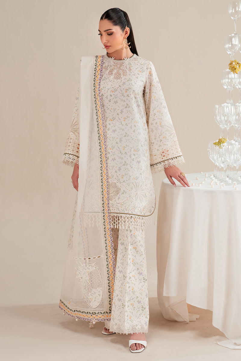 Jazmin | Iris Luxury Lawn 25 | IL'25-D09 by Jazmin - Designer Dress - Type: Ladies Clothes - Available at Libayah - 100% Original