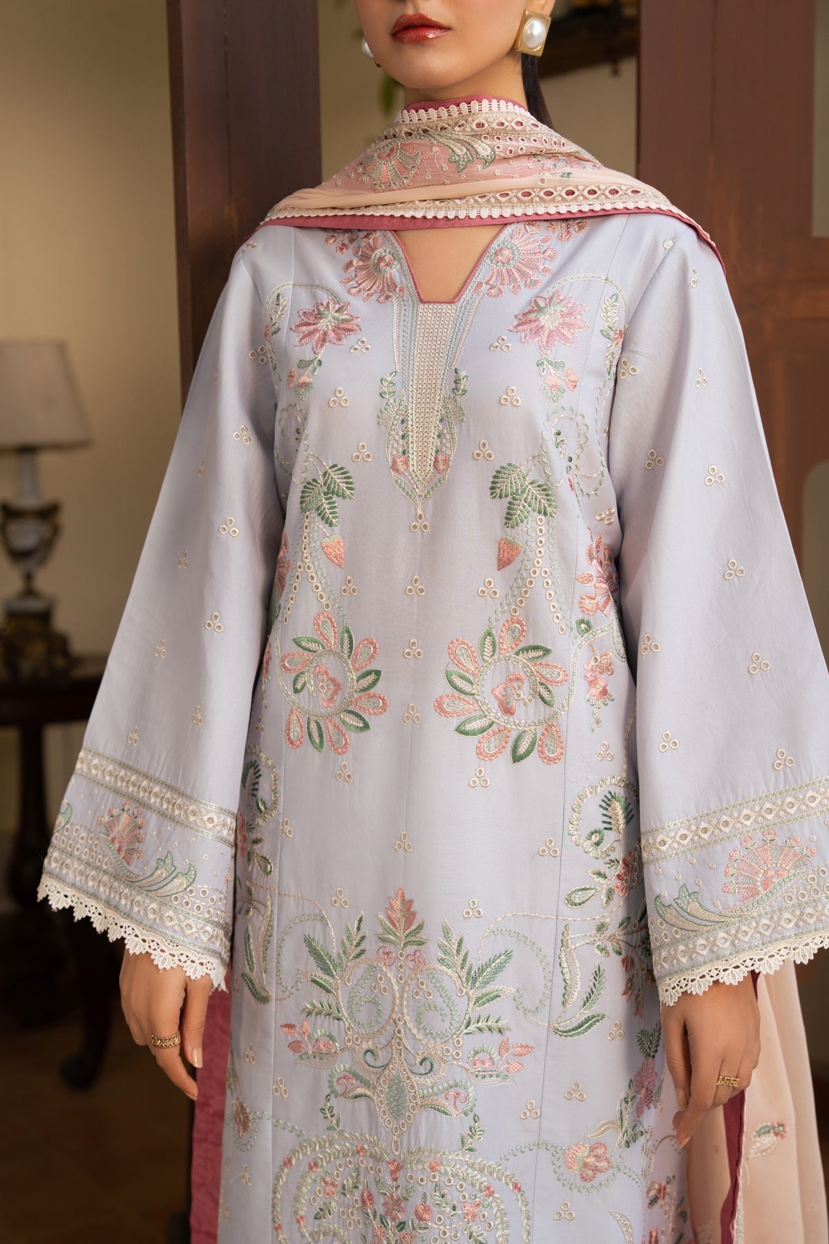 Afrozeh | Basic Pret 26 RTW | NACRE by Afrozeh - Designer Dress  - Type : Ladies Clothes - Available at Libayah - 100% Original 