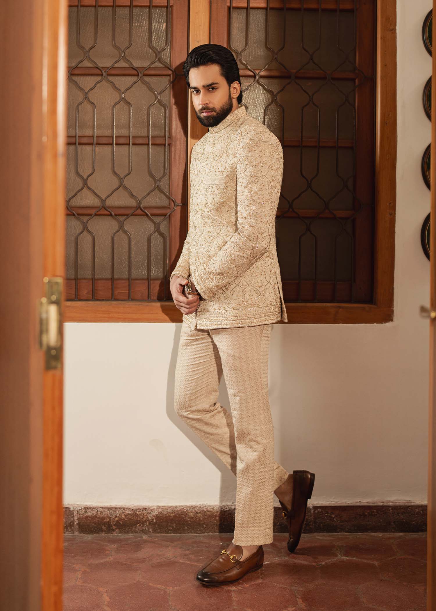 Pakistani Menswear | Kanwal Malik | Ashar by Kanwal Malik - Designer Dress - Type: MensWear - Available at Libayah - 100% Original