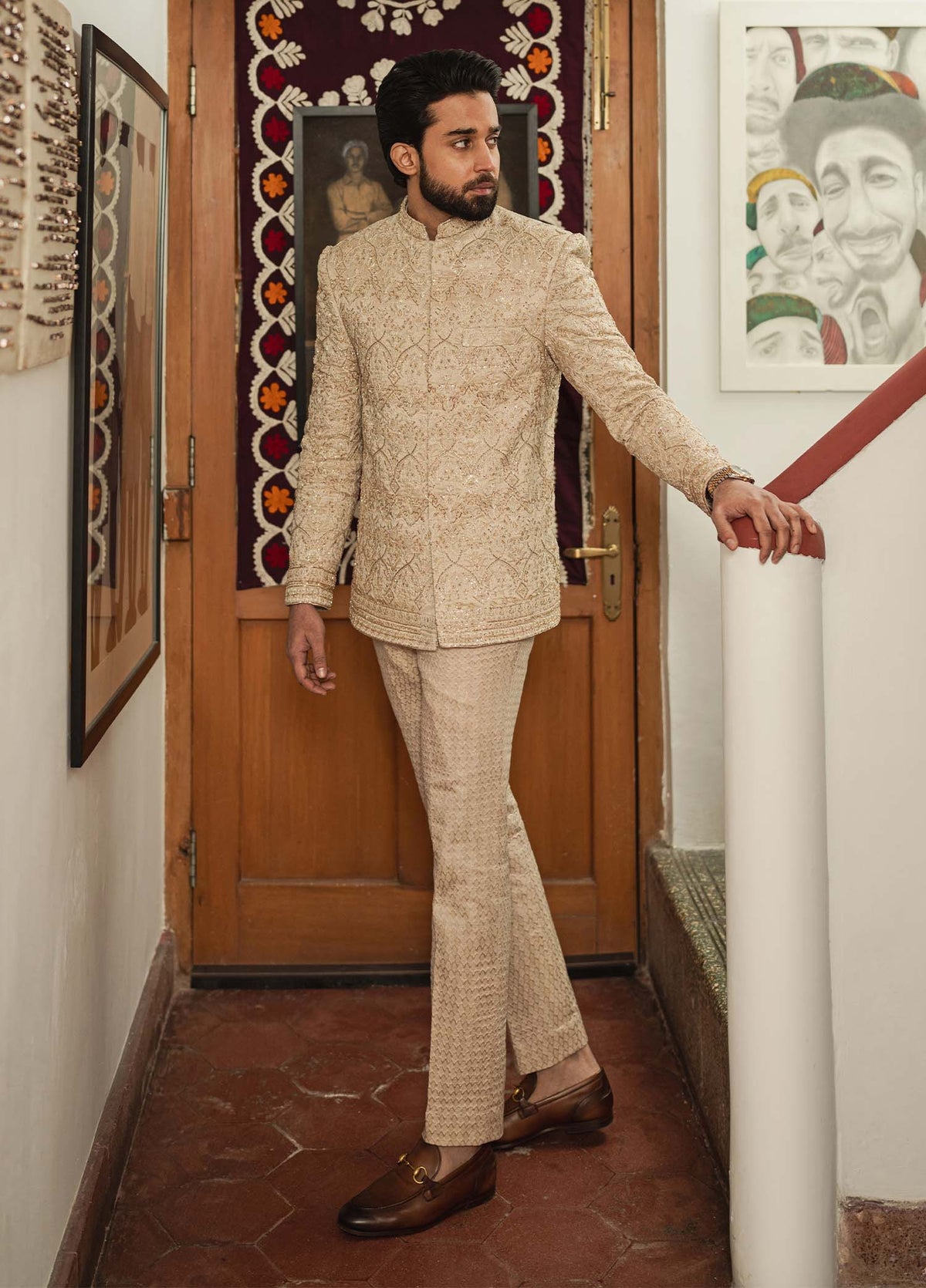 Pakistani Menswear | Kanwal Malik | Ashar by Kanwal Malik - Designer Dress - Type: MensWear - Available at Libayah - 100% Original