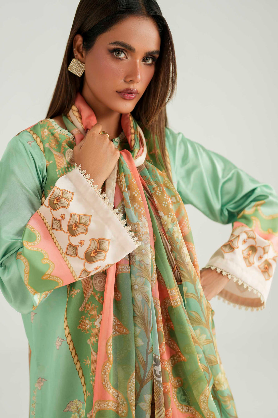 Akbar Aslam | Silk Pret | Zinnia - Designer Dress - Type : Ladies Clothes - Available at Libayah - 100% Original
