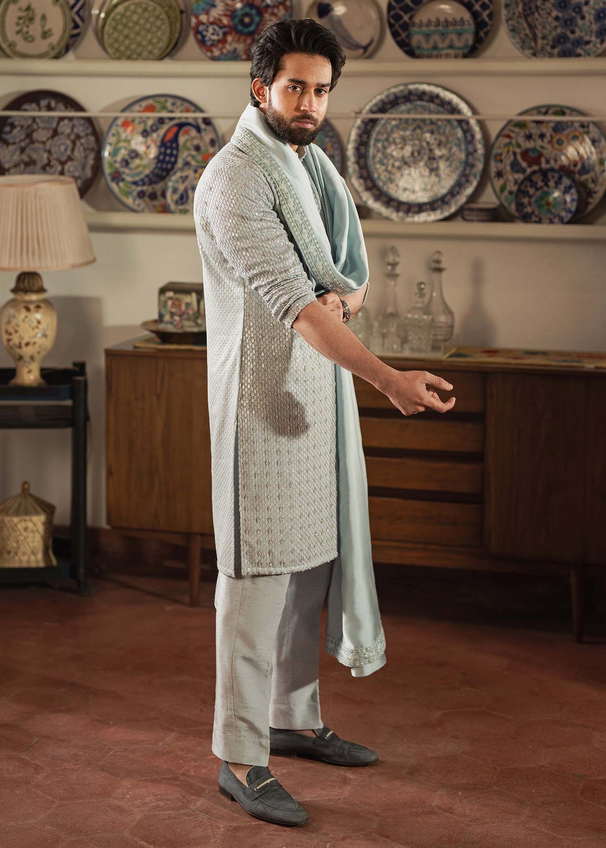 Pakistani Menswear | Kanwal Malik | Shahmeer by Kanwal Malik - Designer Dress - Type: MensWear - Available at Libayah - 100% Original