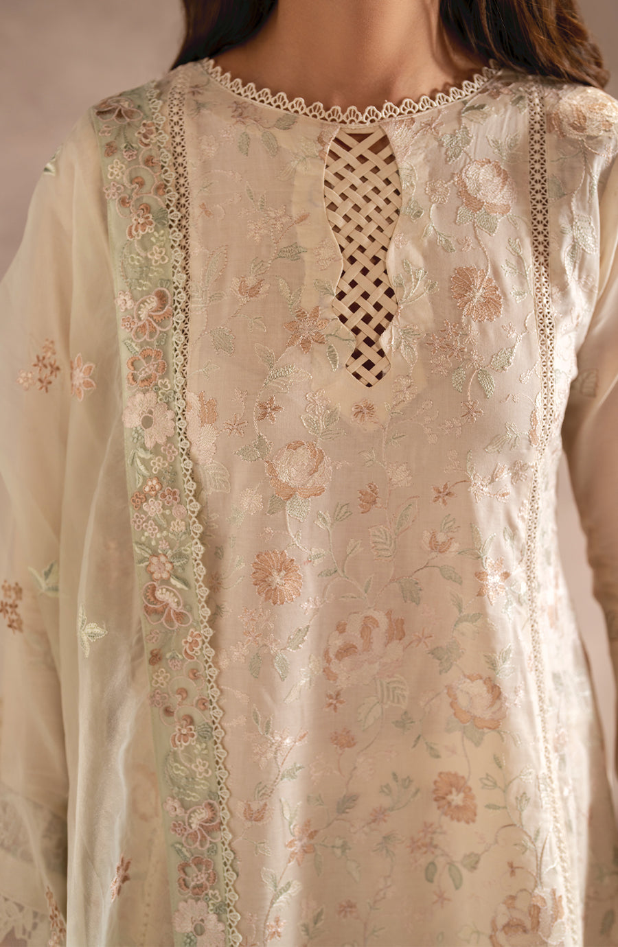 Zarif | Summer Lawn 25 |UNST-LWN-01 DAHEER by Zarif - Designer Dress - Type: Ladies Clothes - Available at Libayah - 100% Original