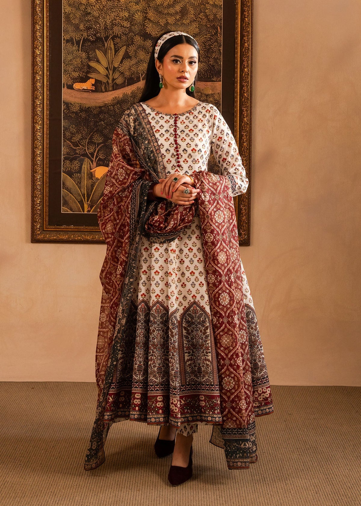 Maria Osama Khan | Retro Lawn 25 | Nair by Maria Osama Khan - Designer Dress - Type: Ladies Clothes - Available at Libayah - 100% Original