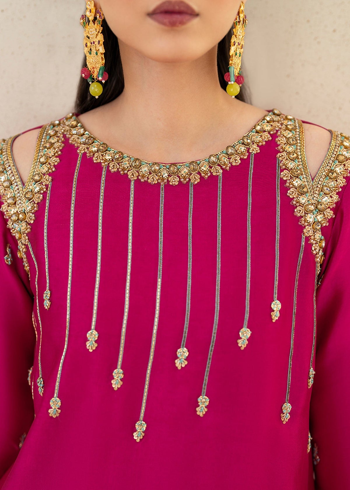 Dastoor | Maahi Luxury Pret 25 | Fuchsia Rose by Dastoor - Designer Dress - Type: Ladies Clothes - Available at Libayah - 100% Original