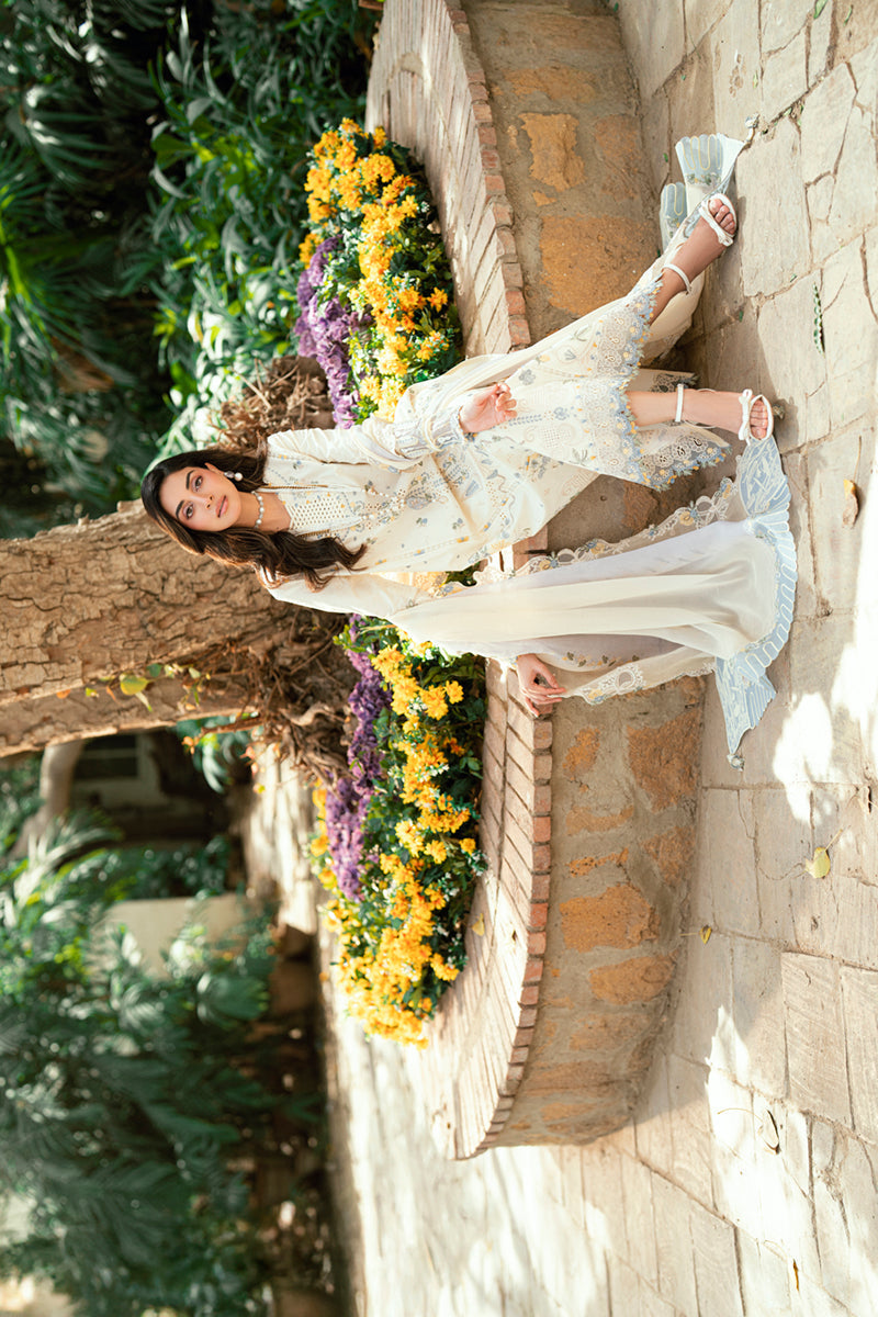 Qalamkar | Luxury Lawn Eid Edit | SB-09 Adeena by Qalamkar - Designer Dress - Type: Ladies Clothes - Available at Libayah - 100% Original