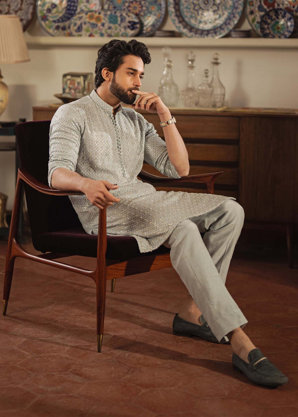 Pakistani Menswear | Kanwal Malik | Shahmeer by Kanwal Malik - Designer Dress - Type: MensWear - Available at Libayah - 100% Original