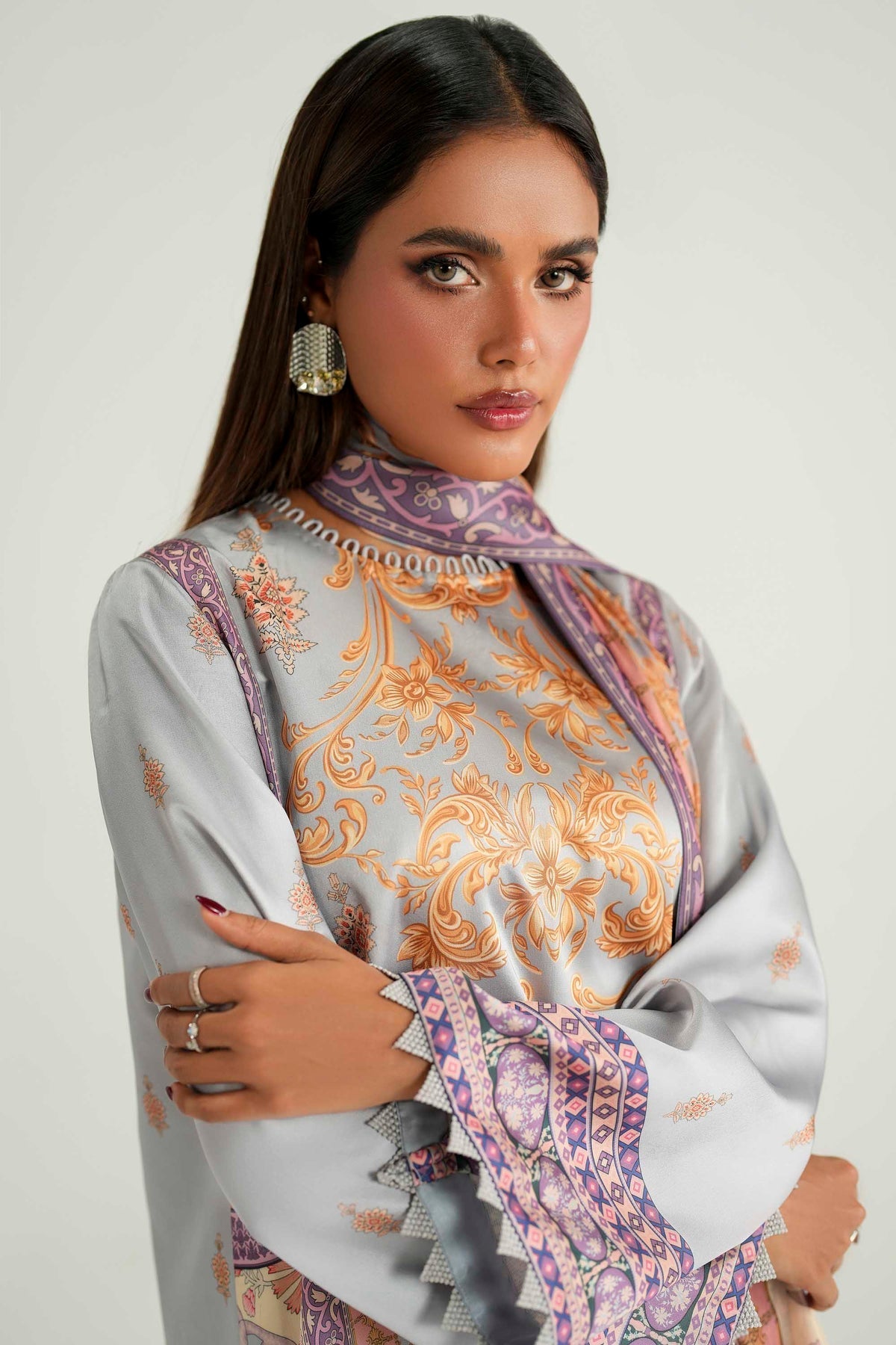 Akbar Aslam | Silk Pret | Noura - Designer Dress - Type : Ladies Clothes - Available at Libayah - 100% Original