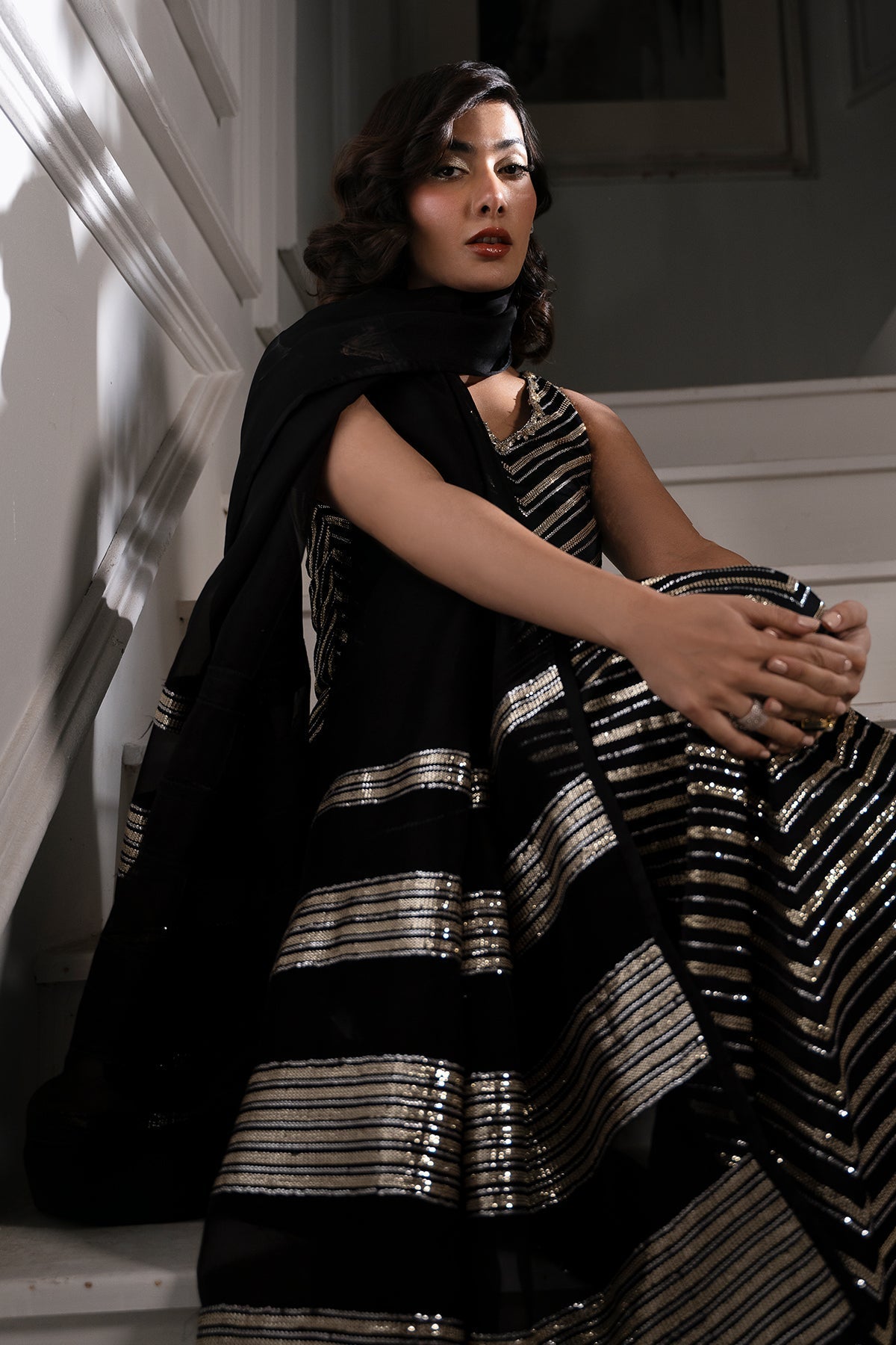 Mina Kashif | Emilie Formals | Lumina by Mina Kashif - Designer Dress - Type: Ladies Clothes - Available at Libayah - 100% Original