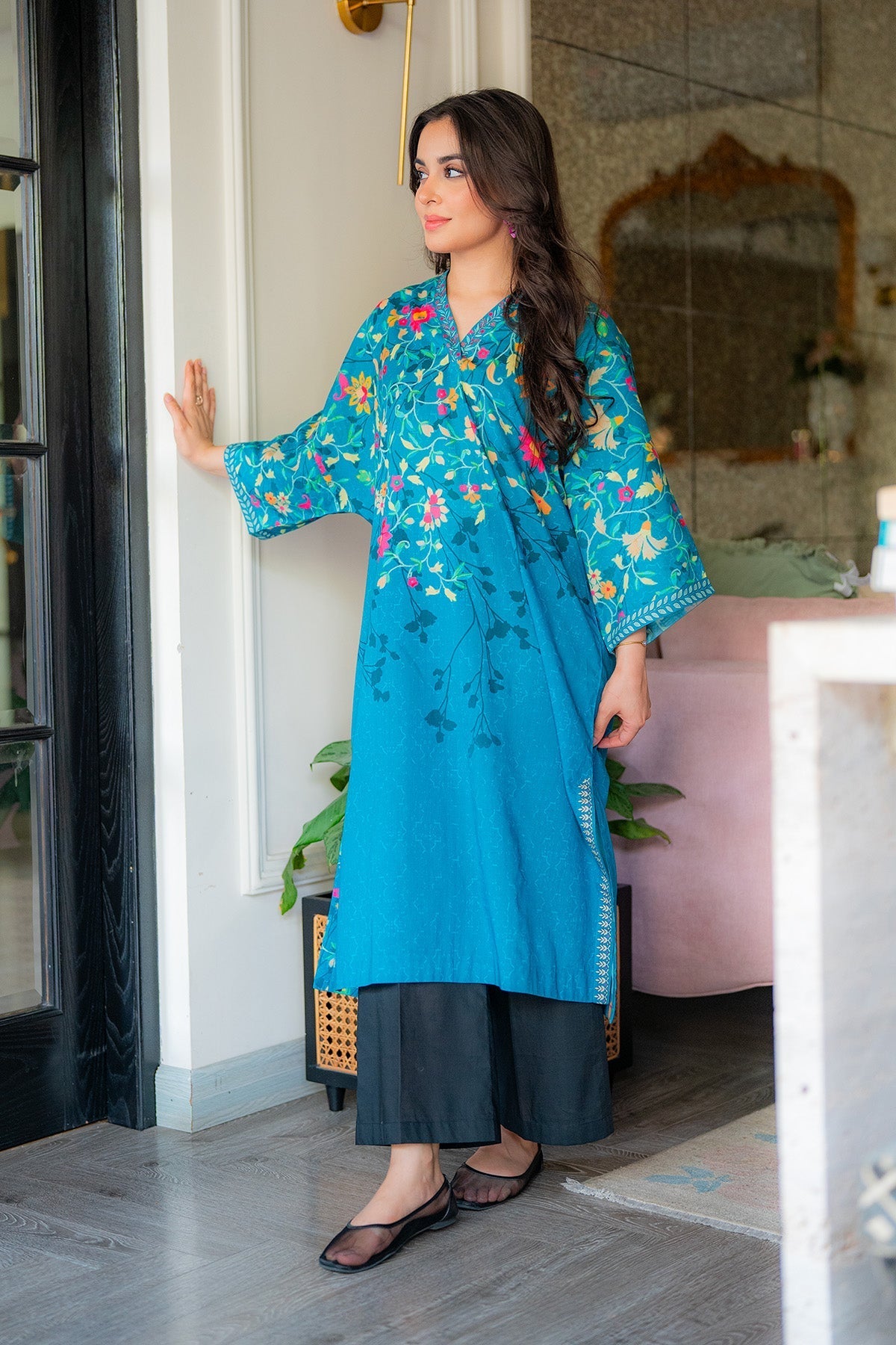 Sahar | Selene Vol 2 | Floral splash by Sahar - Designer Dress - Type: Ladies Clothes - Available at Libayah - 100% Original