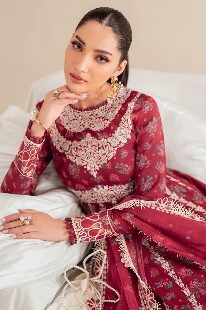 Jazmin | Iris Luxury Lawn 25 | IL'25-D08 by Jazmin - Designer Dress - Type: Ladies Clothes - Available at Libayah - 100% Original