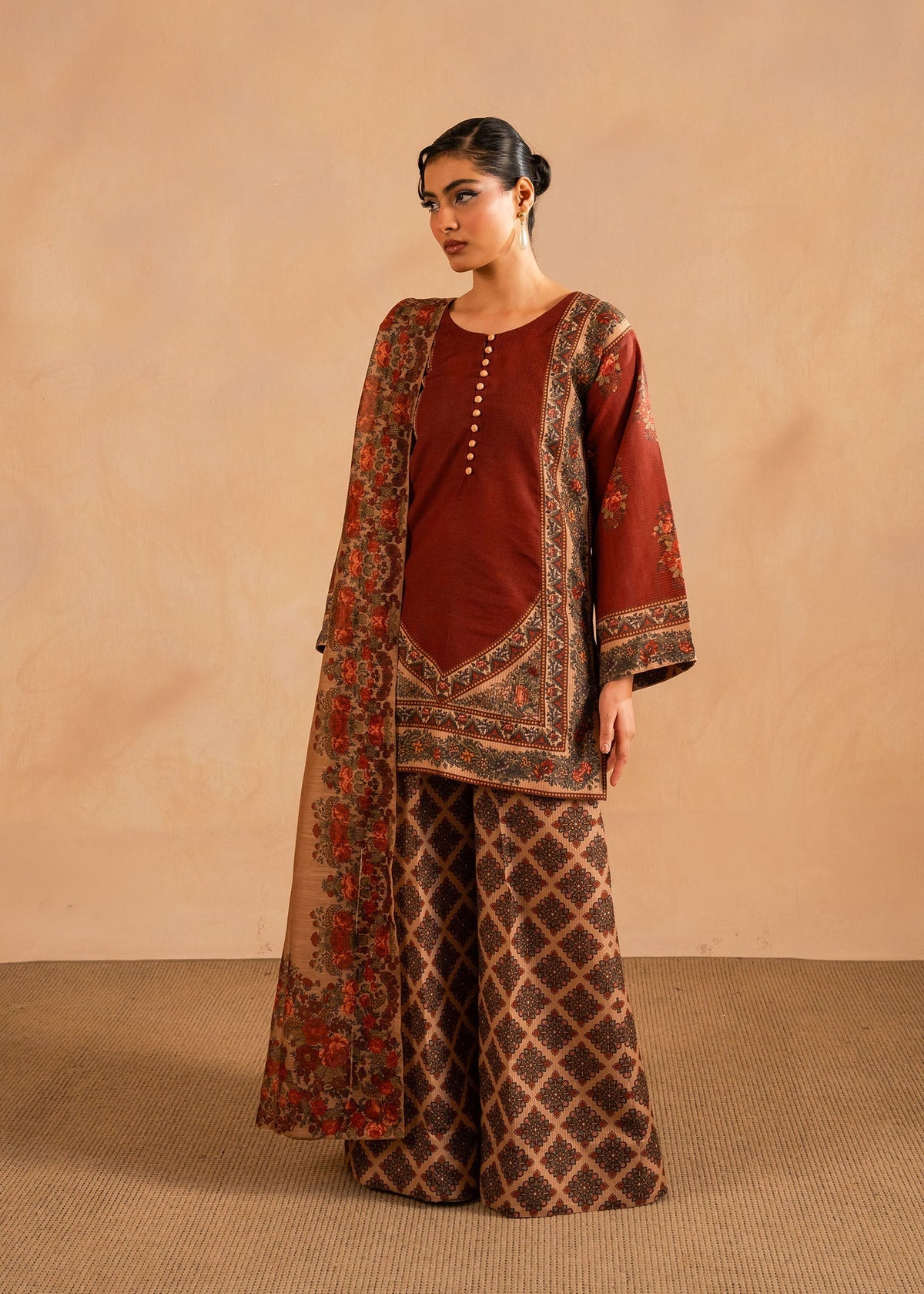 Maria Osama Khan | Retro Lawn 25 | Berra by Maria Osama Khan - Designer Dress - Type: Ladies Clothes - Available at Libayah - 100% Original