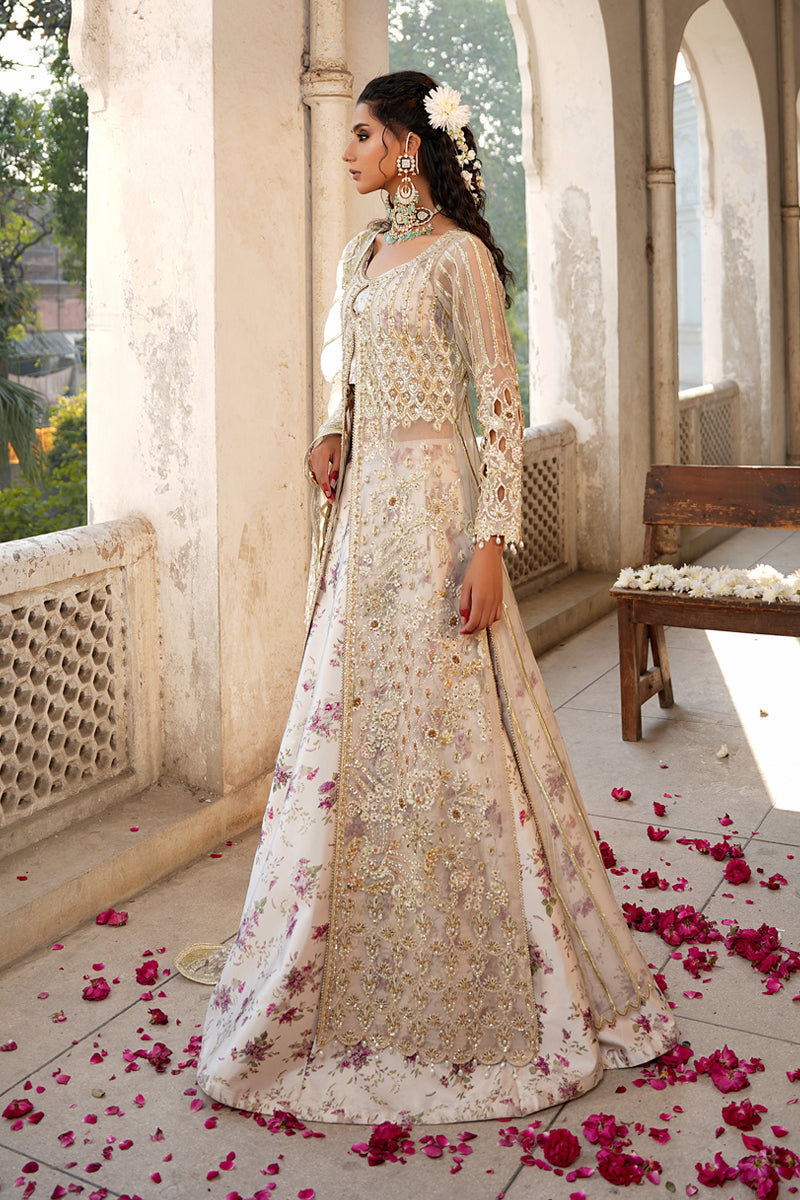 Maryams | Zeenat Luxury Formals | White Orchid - Z-01 by Maryams - Designer Dress - Type: Ladies Clothes - Available at Libayah - 100% Original