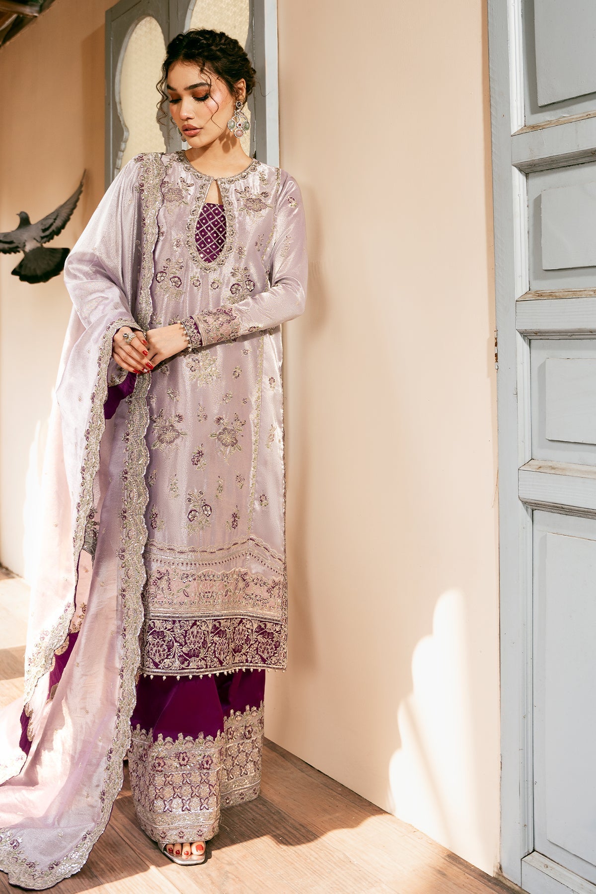 Mina Kashif | Noor Jahan Festive Edit | Raina by Mina Kashif - Designer Dress - Type: Ladies Clothes - Available at Libayah - 100% Original