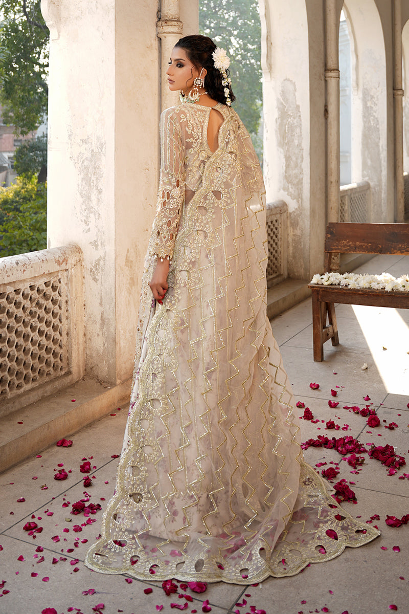 Maryams | Zeenat Luxury Formals | White Orchid - Z-01 by Maryams - Designer Dress - Type: Ladies Clothes - Available at Libayah - 100% Original