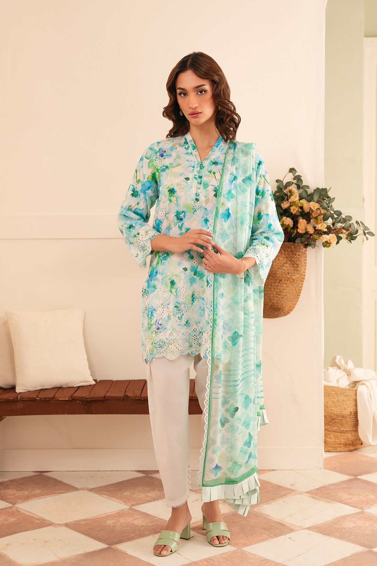 Sahar | Festive Edit | Bluebell Breeze by Sahar - Designer Dress - Type: Ladies Clothes - Available at Libayah - 100% Original