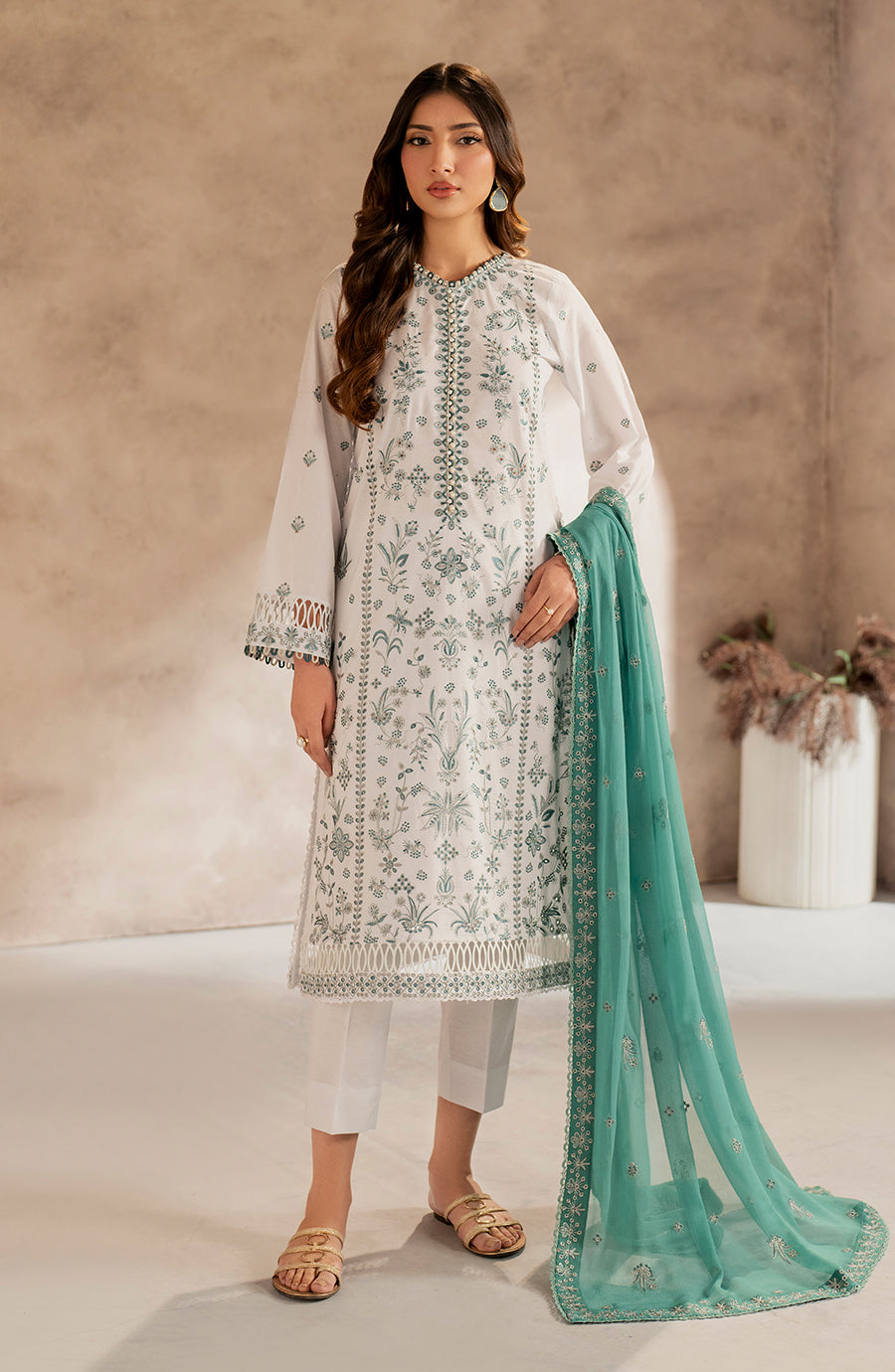 Zarif | Summer Lawn 25 | UNST-LWN-05 SEMIL by Zarif - Designer Dress - Type: Ladies Clothes - Available at Libayah - 100% Original