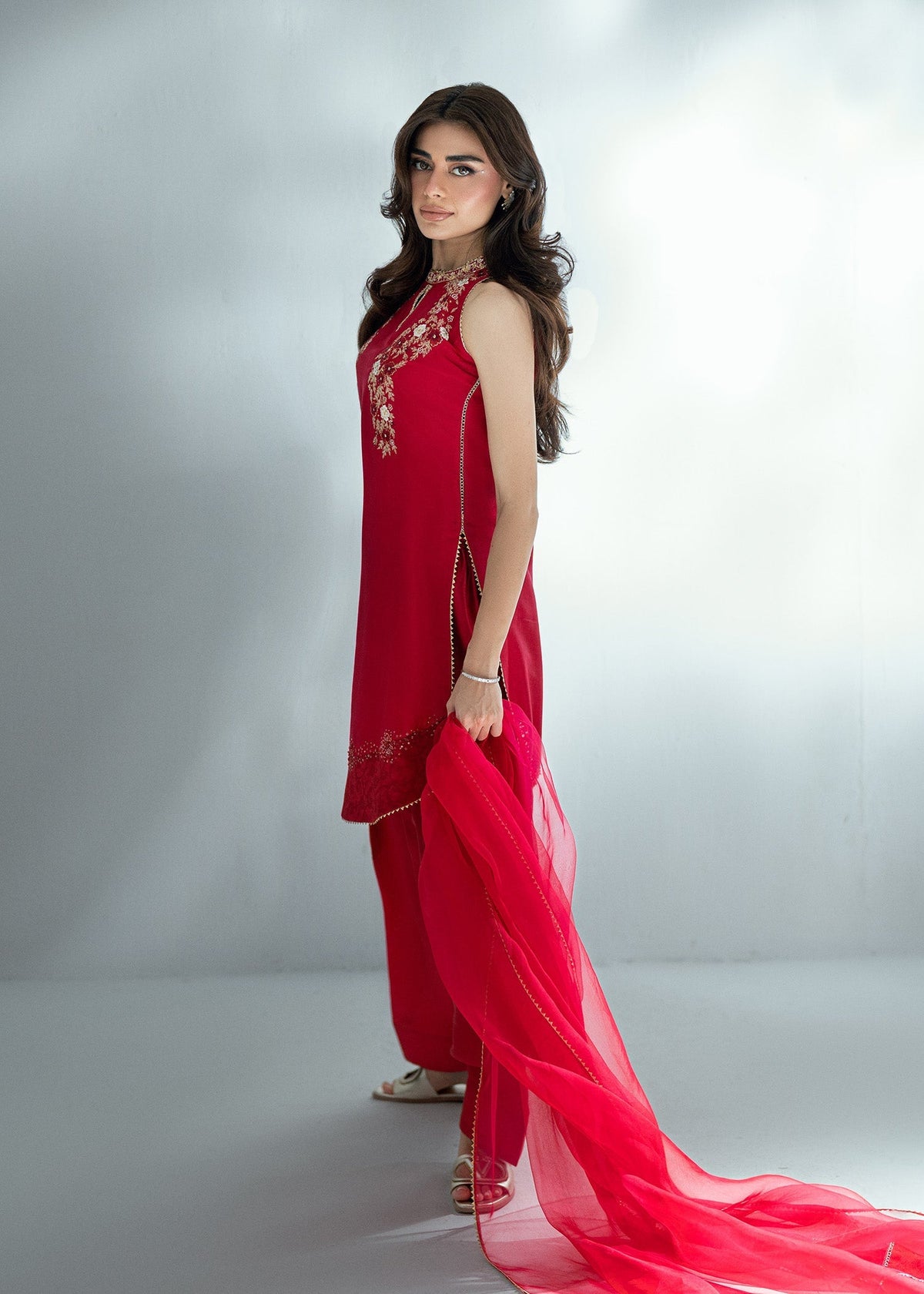 Umsha | Soiree De Rose | Scarlet Smile by Umsha - Designer Dress  - Type : Ladies Clothes - Available at Libayah - 100% Original 