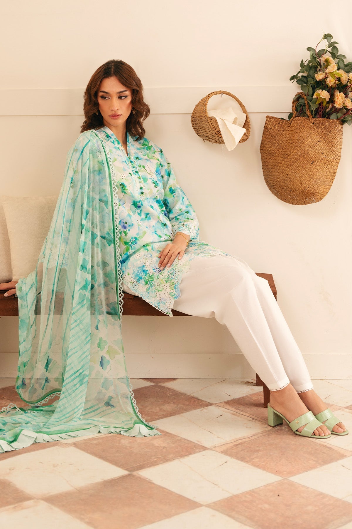 Sahar | Festive Edit | Bluebell Breeze by Sahar - Designer Dress - Type: Ladies Clothes - Available at Libayah - 100% Original