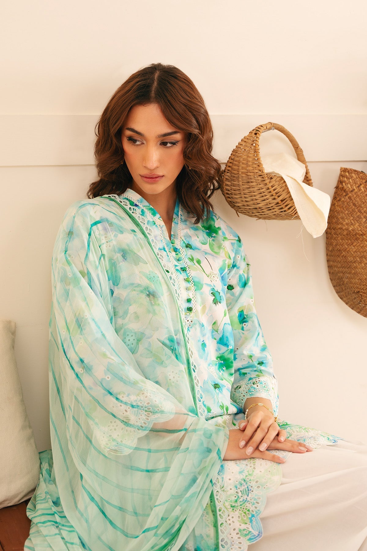 Sahar | Festive Edit | Bluebell Breeze by Sahar - Designer Dress - Type: Ladies Clothes - Available at Libayah - 100% Original