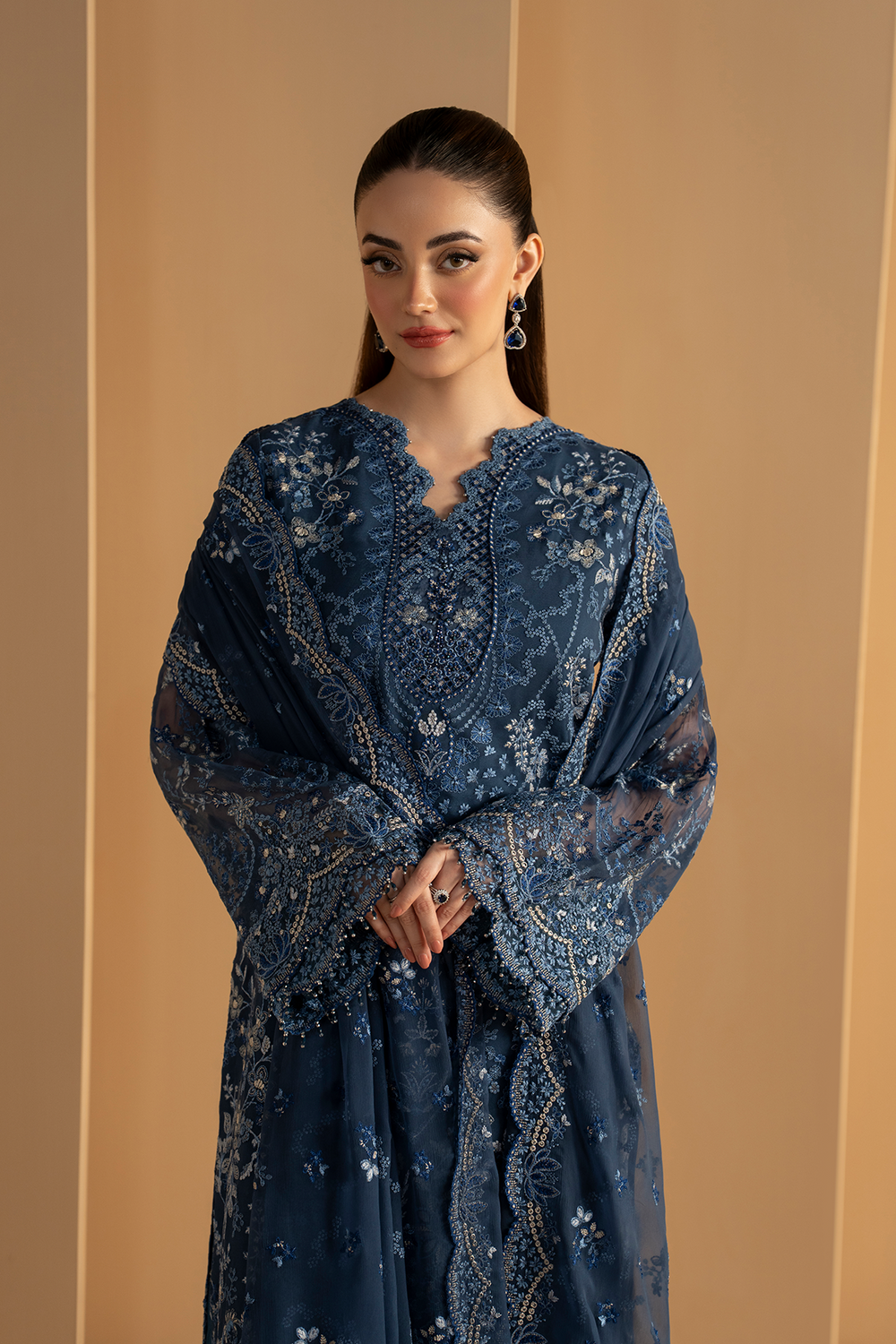 Lavish Premium | Purkashish Formals | Midnight Sapphire by Lavish Premium - Designer Dress  - Type : Ladies Clothes - Available at Libayah - 100% Original 