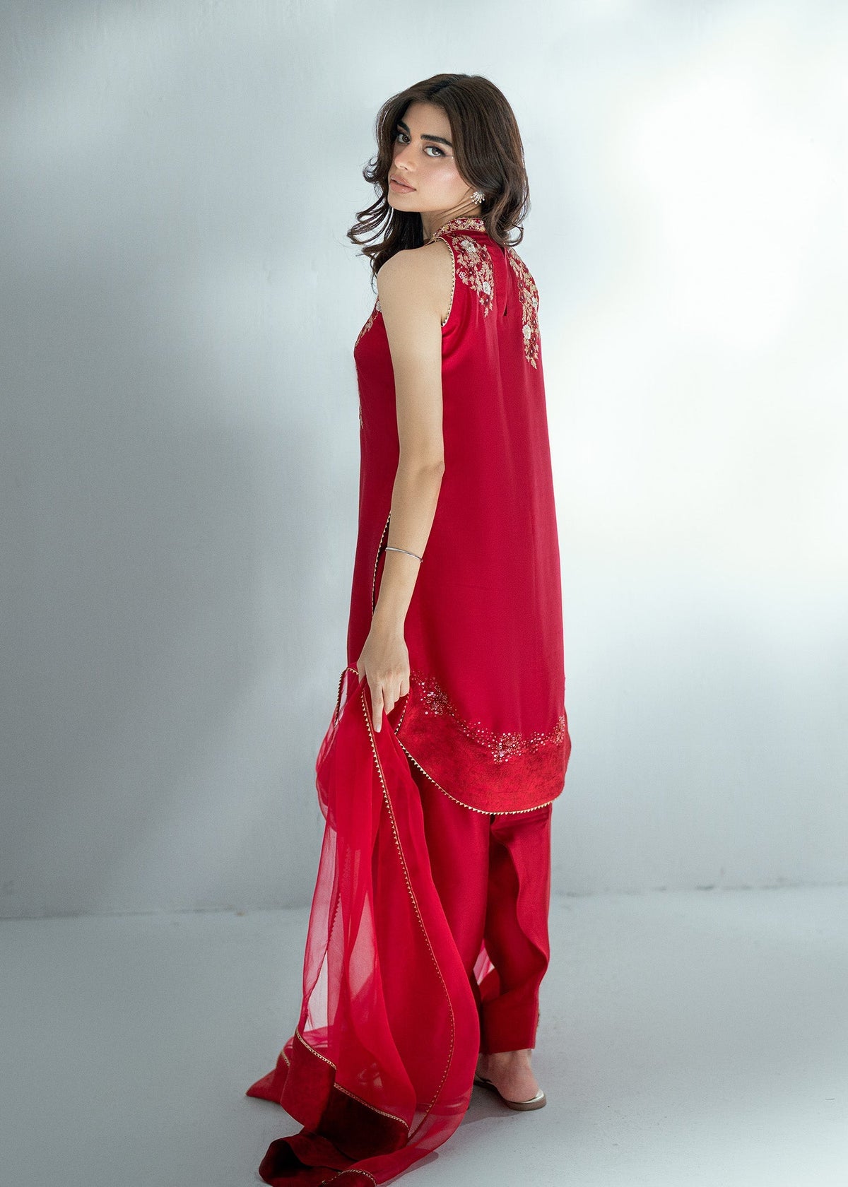 Umsha | Soiree De Rose | Scarlet Smile by Umsha - Designer Dress  - Type : Ladies Clothes - Available at Libayah - 100% Original 