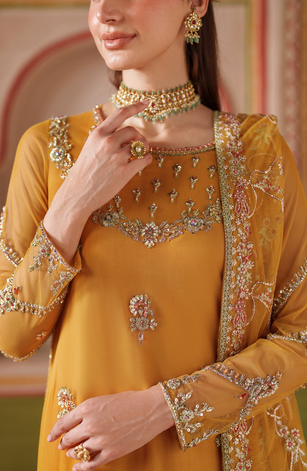 Zarif | Falesia Formals | UNST-HF-04 SOHA by Zarif - Designer Dress  - Type : Ladies Clothes - Available at Libayah - 100% Original 