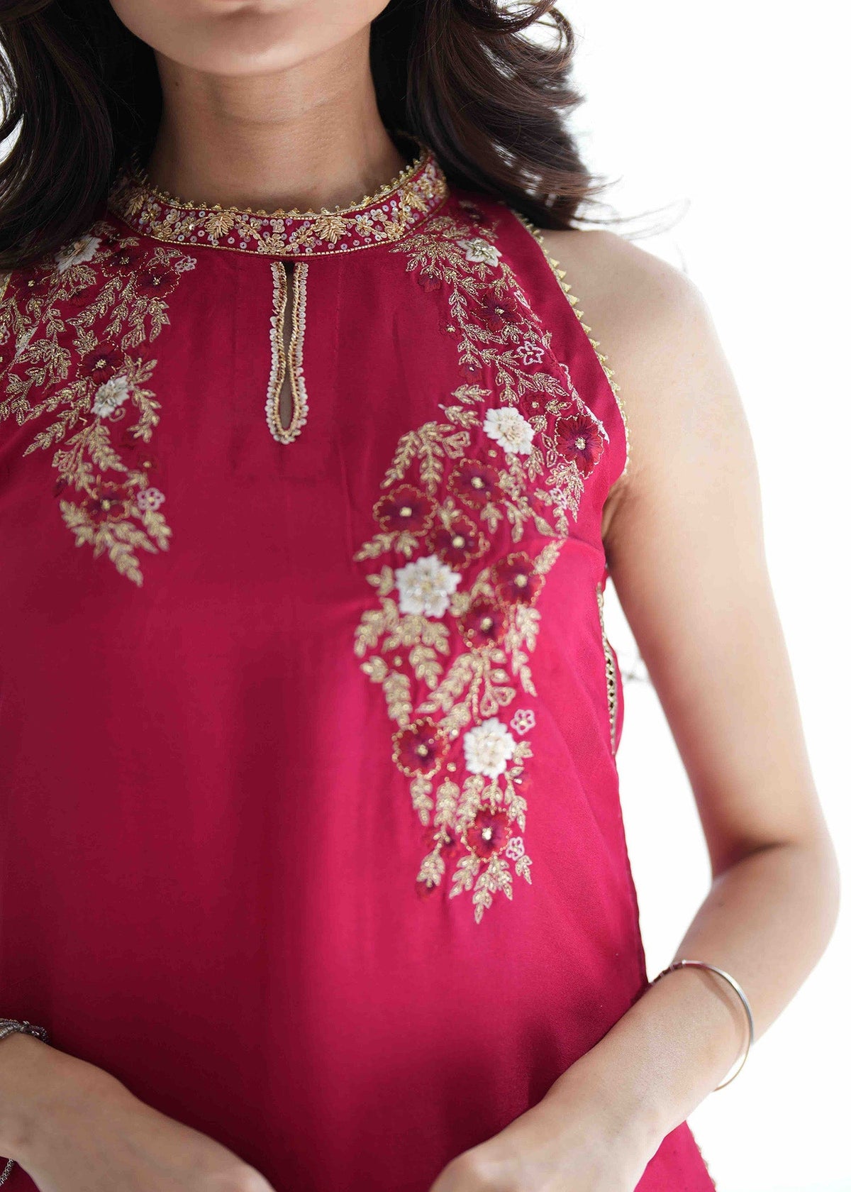 Umsha | Soiree De Rose | Scarlet Smile by Umsha - Designer Dress  - Type : Ladies Clothes - Available at Libayah - 100% Original 