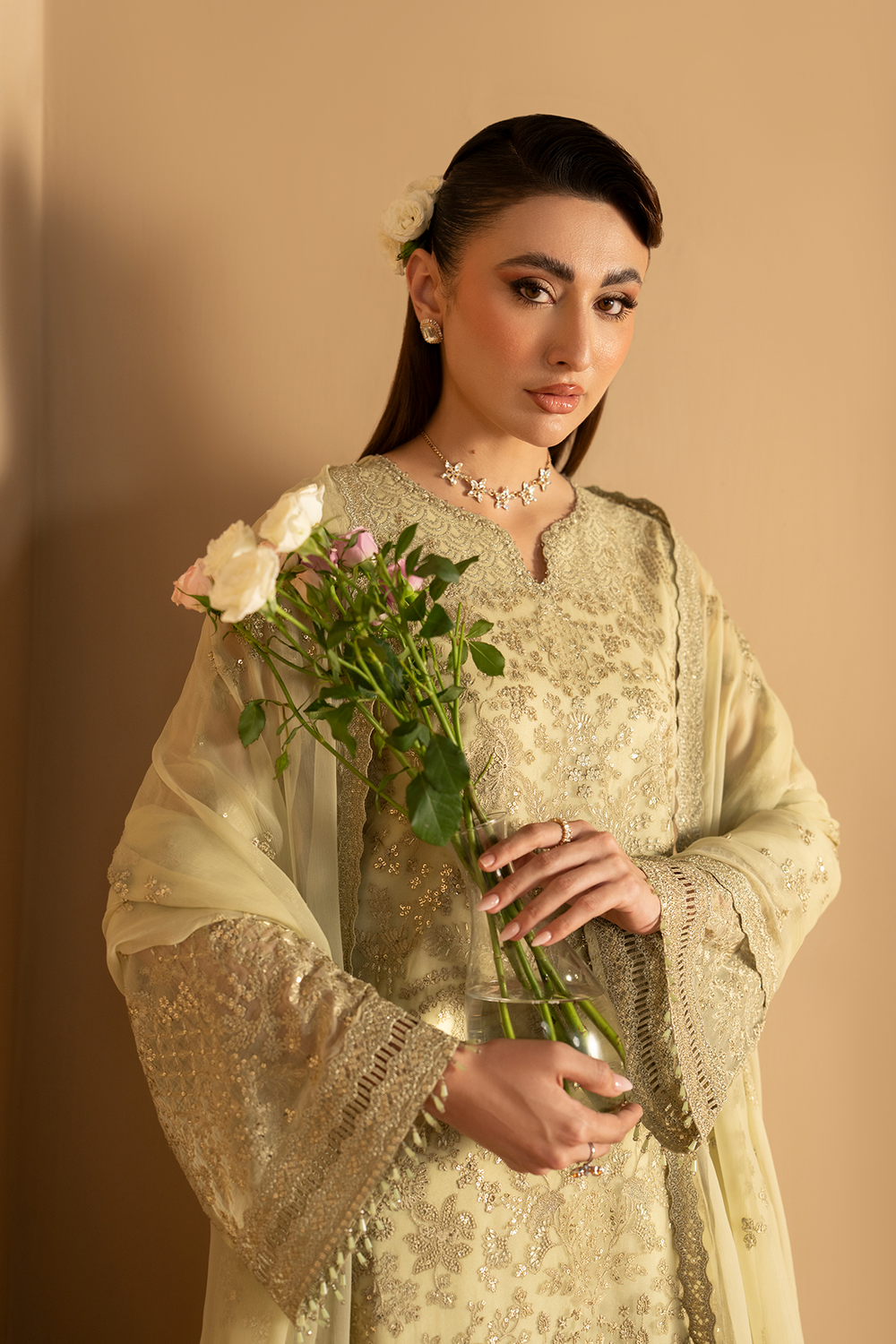 Lavish Premium | Purkashish Formals | Pistachio Glow by Lavish Premium - Designer Dress  - Type : Ladies Clothes - Available at Libayah - 100% Original 