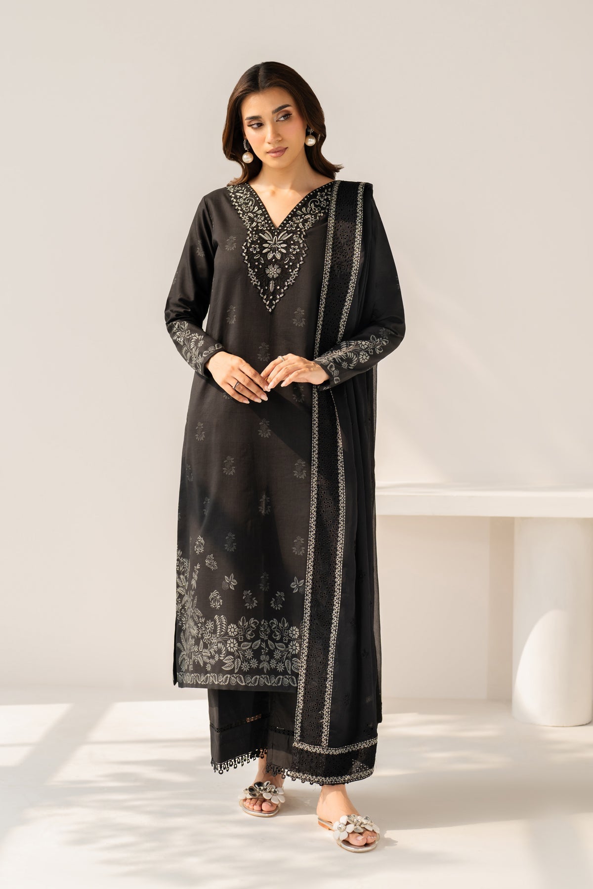 Afrozeh | Basic Pret 26 RTW | NACRE by Afrozeh - Designer Dress  - Type : Ladies Clothes - Available at Libayah - 100% Original 