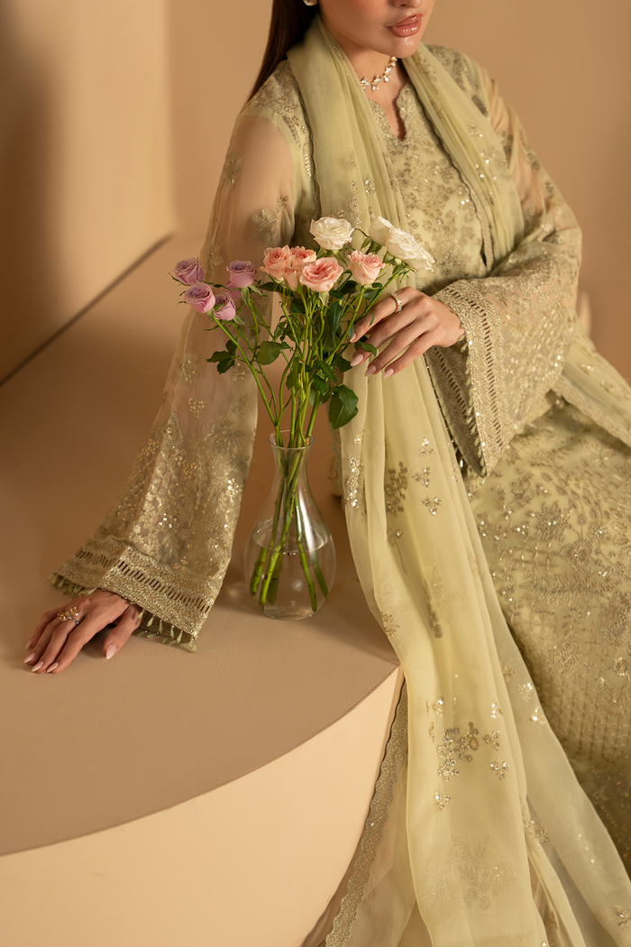 Lavish Premium | Purkashish Formals | Pistachio Glow by Lavish Premium - Designer Dress  - Type : Ladies Clothes - Available at Libayah - 100% Original 