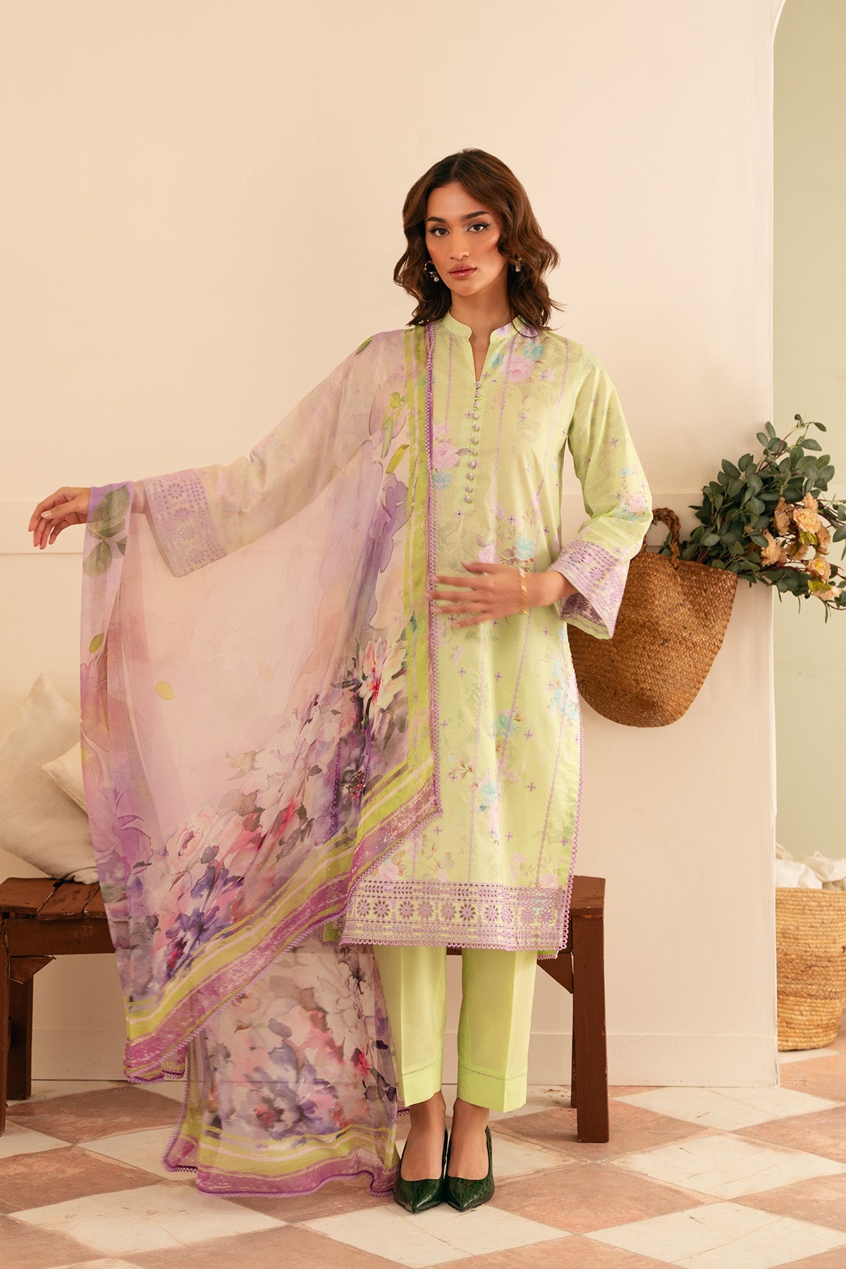 Sahar | Festive Edit | Lavender Meadow by Sahar - Designer Dress - Type: Ladies Clothes - Available at Libayah - 100% Original