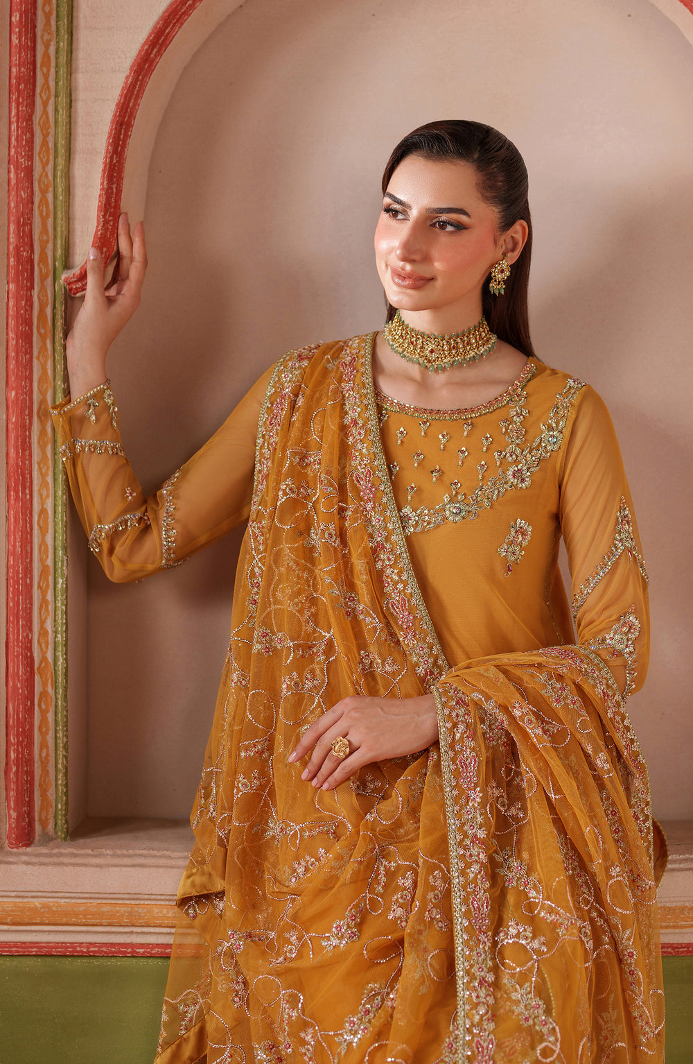 Zarif | Falesia Formals | UNST-HF-04 SOHA by Zarif - Designer Dress  - Type : Ladies Clothes - Available at Libayah - 100% Original 