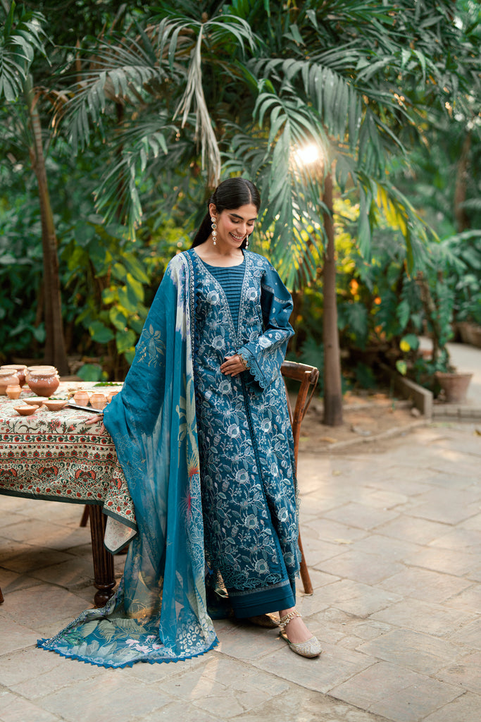 Florent | Eid Edits Luxury Lawn | FEE-3B by Florent - Designer Dress - Type: Ladies Clothes - Available at Libayah - 100% Original