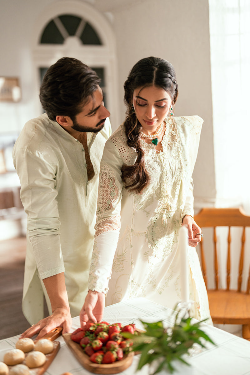 Qalamkar | Luxury Lawn Eid Edit | SB-10 Nadia by Qalamkar - Designer Dress - Type: Ladies Clothes - Available at Libayah - 100% Original