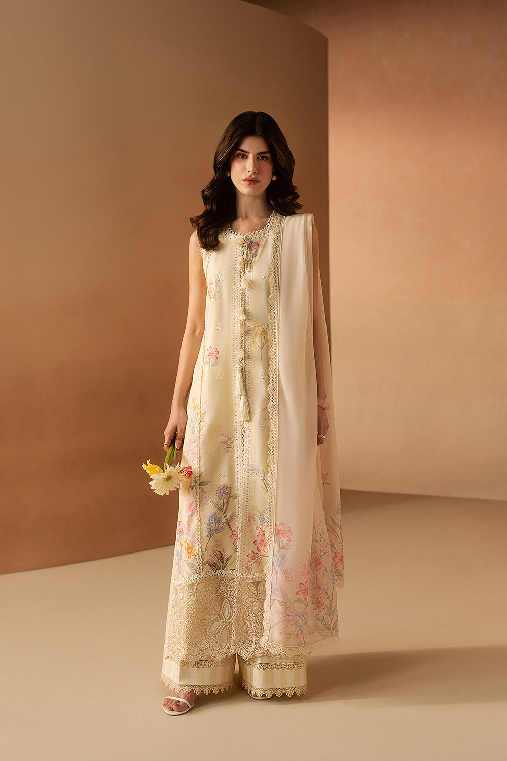 Afrozeh | The Haze 26 | Hazelen Yellow by Afrozeh - Designer Dress  - Type : Ladies Clothes - Available at Libayah - 100% Original 