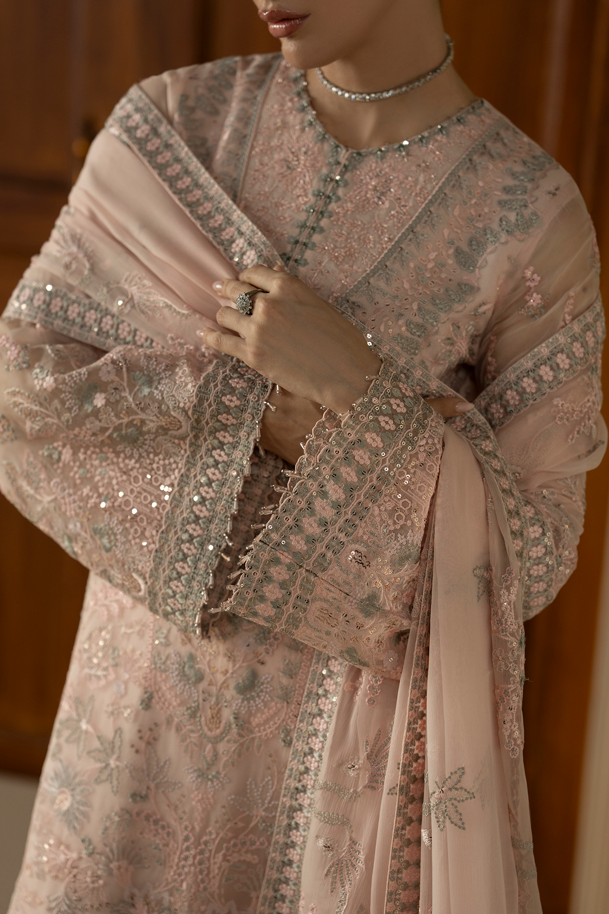 Lavish Premium | Purkashish Formals | Peach Elan by Lavish Premium - Designer Dress  - Type : Ladies Clothes - Available at Libayah - 100% Original 