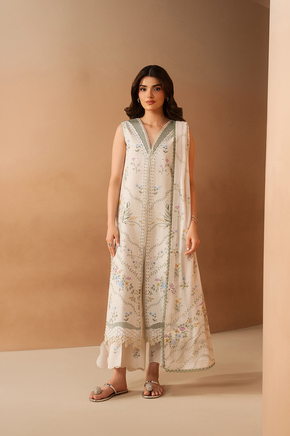 Afrozeh | The Haze 26 |Luem Ivory by Afrozeh - Designer Dress  - Type : Ladies Clothes - Available at Libayah - 100% Original 