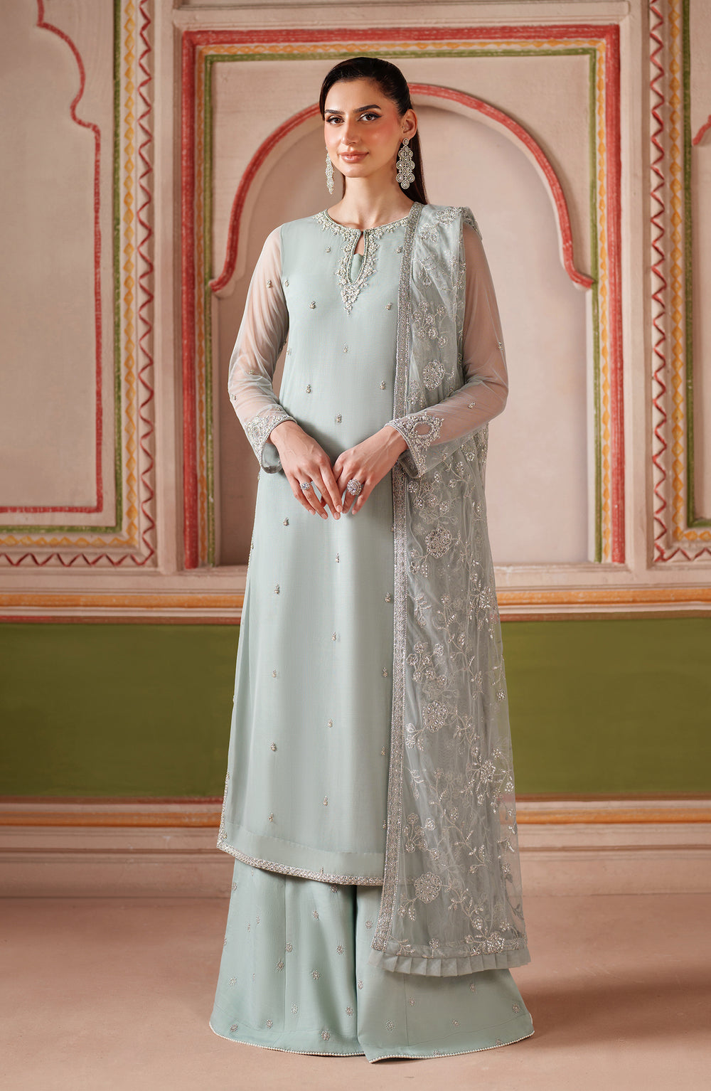 Zarif | Falesia Formals | UNST-HF-05 DINAAR by Zarif - Designer Dress  - Type : Ladies Clothes - Available at Libayah - 100% Original 
